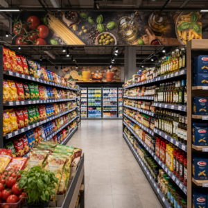 E-ink shelf talker case - Food & Beverage retail display