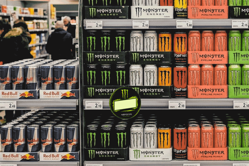 Digital epaper signage for Monster Energy