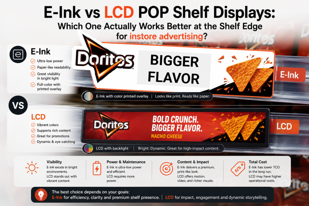 EINK POP DISPLAY VS LCD DISPLAY e-ink POP Display Vs LCD