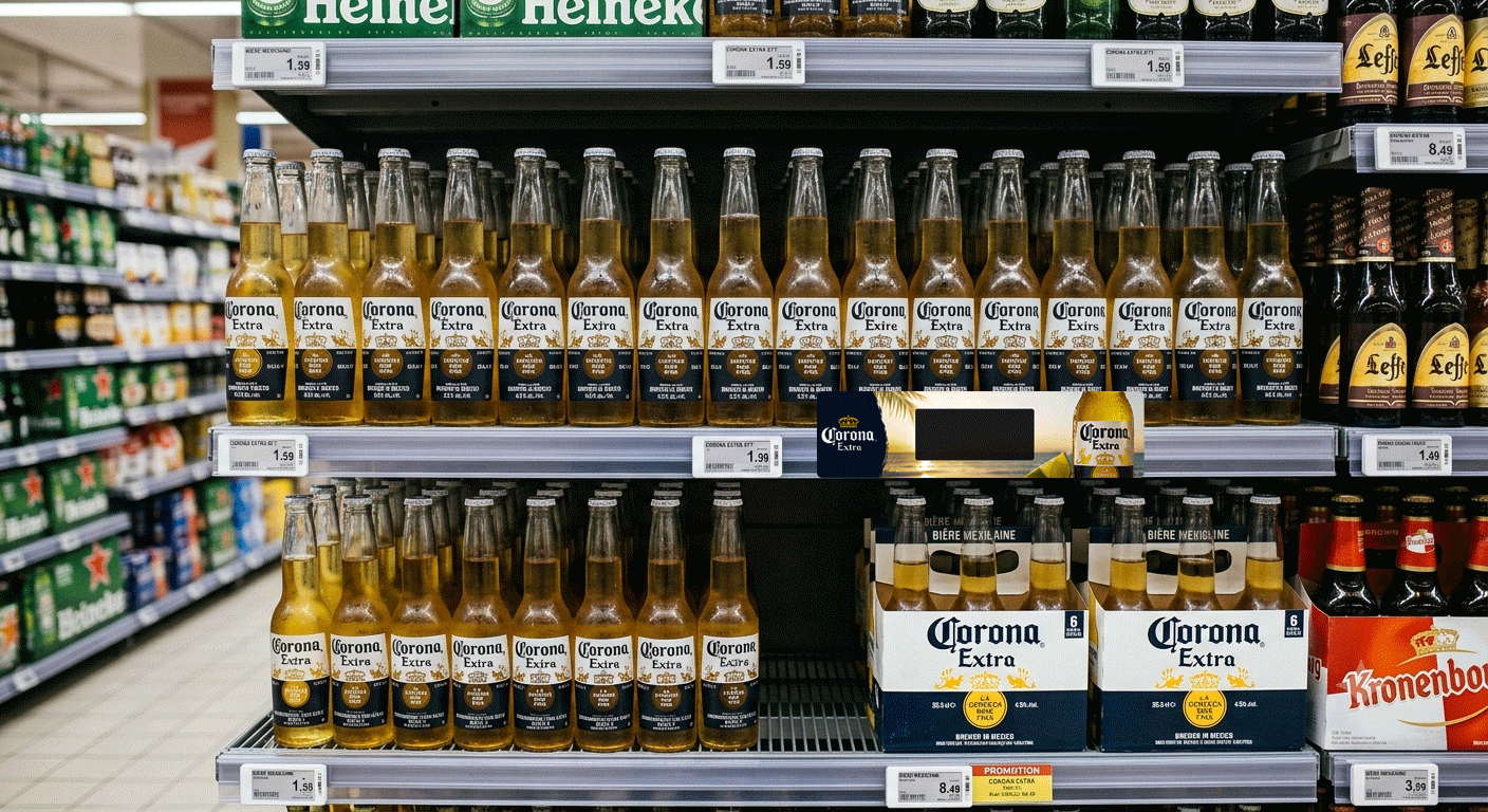 animated beer shelf talker for Corona