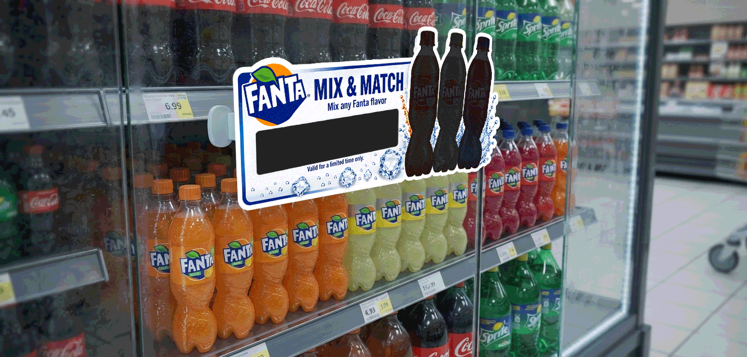Fanta eink Shelf Talker Display